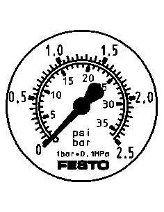 Flanged pressure gauge...