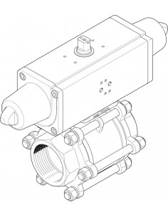 Ball valve actuator unit...