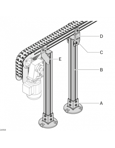 3842546625 SOPORTE 65+ AL LEG, SET