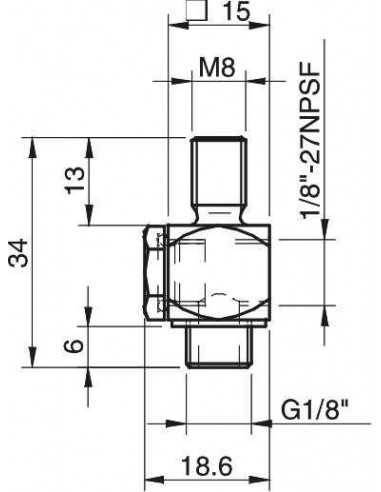 3150053 Angle adapter 90° G1/8