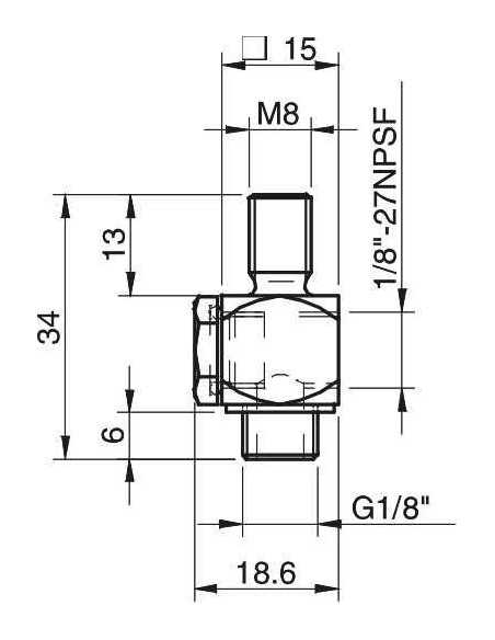 3150053 Angle adapter 90° G1/8