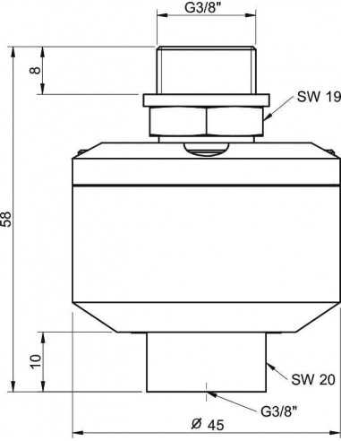 0121177 Ball joint fitting G3/8" FM limit. move PMAT X7026