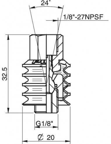 3350065 Ball joint G1/8"