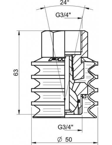 3350067 Ball joint G3/4"