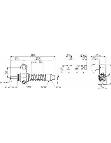 0121069 Centralized vacuum connection LCS C NPT PMAT 6020 LH