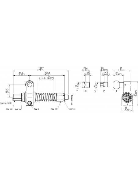 0121069 Centralized vacuum connection LCS C NPT PMAT 6020 LH