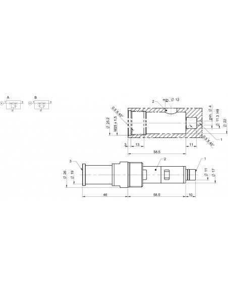 0107126 COAX Cartridge Midi Si 32-2 C