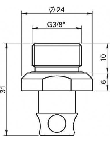 0112662 Fitting 40 04AJ G3/8" male