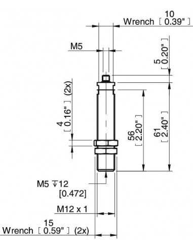 0200461 Height Adjuster HA12-45 M5M-M5F