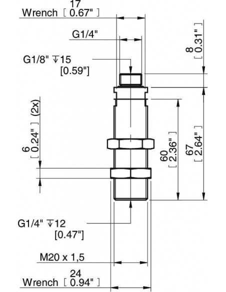 0200463 Height adjuster HA20 45 G14M/G18F-G14F