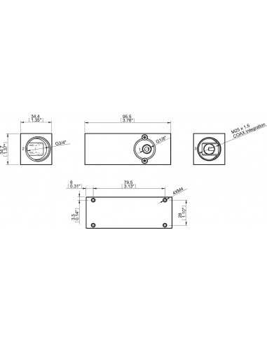 0119309 Housing cpl Inline COAX Midi