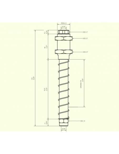 0208910 Level compensator KSPH-M20-1F-75 Rotating