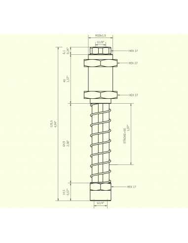 0208915 Level compensator KSPH-M20-2F-50A Non rotating