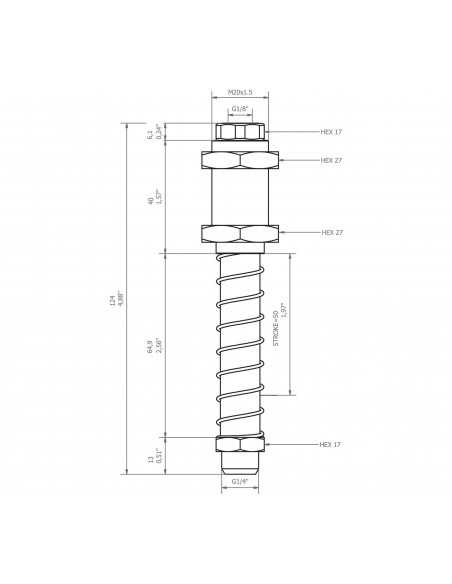 0208921 Level compensator KSPH-M20-2M-50 Rotating