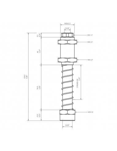 0208927 Level compensator KSPH-M20-3F-50 Rotating