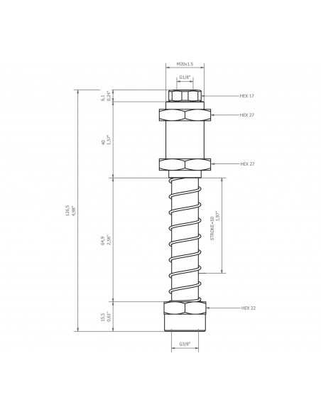 0208927 Level compensator KSPH-M20-3F-50 Rotating