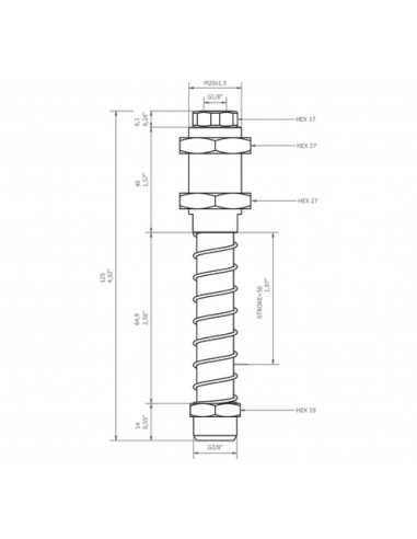 0208933 Level compensator KSPH-M20-3M-50 Rotating