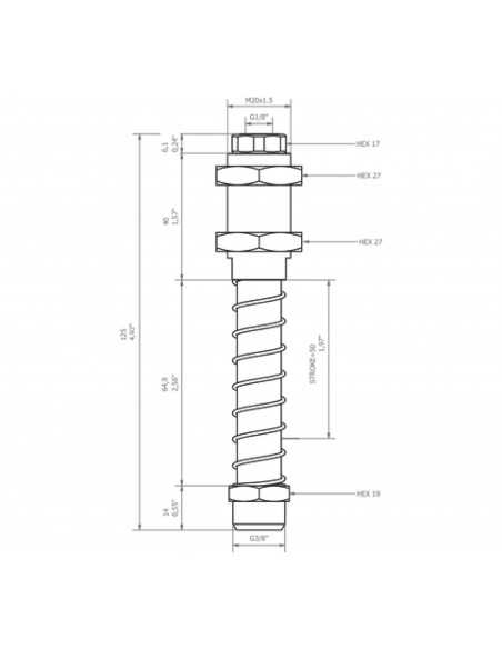 0208933 Level compensator KSPH-M20-3M-50 Rotating