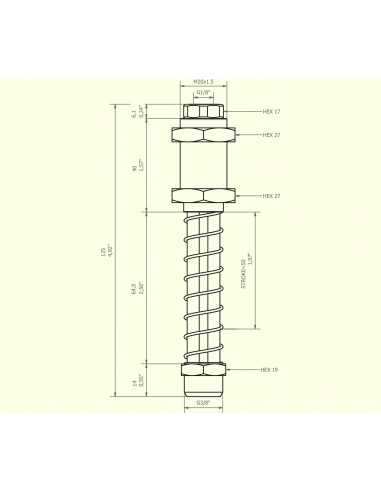 0208934 Level compensator KSPH-M20-3M-50A Non rotating