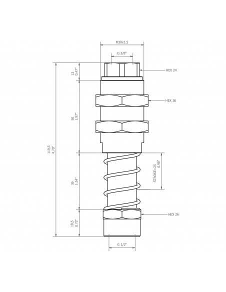 0209473 Level compensator KSPH-M30-4F-25