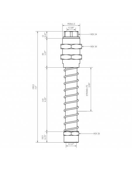 0209477 Level compensator KSPH-M30-4F-75