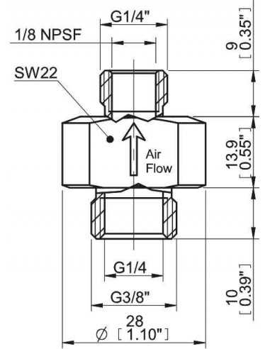 0128733 Multiple port fitting with Sense 05/60 piGRIP Sense