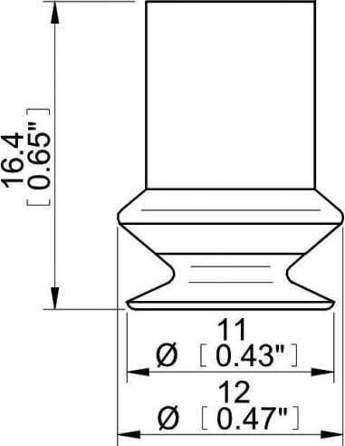 3150101S S.B10-2S50.XXX.00 Suction cup B10-2.20