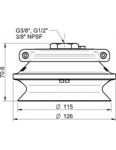 0101904 S.B110-2NP50.G12F.50 Suction cup B110-2.30.11NC