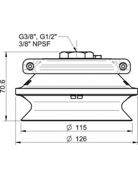 0101904 S.B110-2NP50.G12F.50 Suction cup B110-2.30.11NC