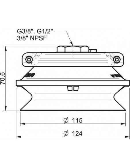 0101890 S.B110NP50.G38F.01 Suction cup B110.30.11NA