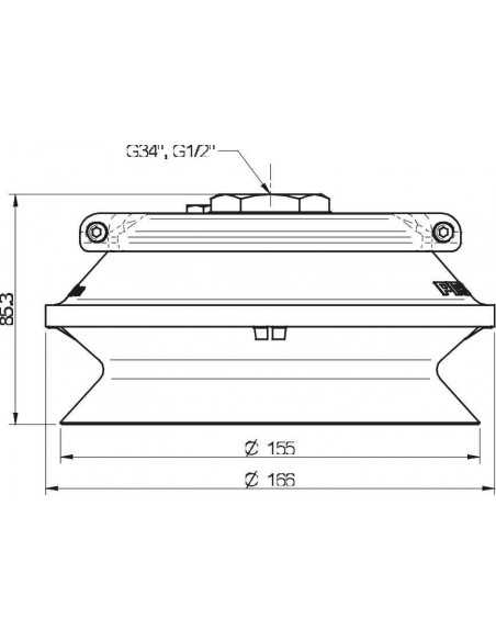 0101931 S.B150NP50.G12F.01 Suction cup B150.30.15NA
