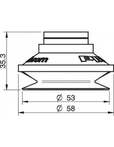 0101108 S.B50S50.XXX.00 Suction cup B50.20