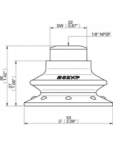 0205110 S.B52XP3060.NS18F.01 Suction Cup