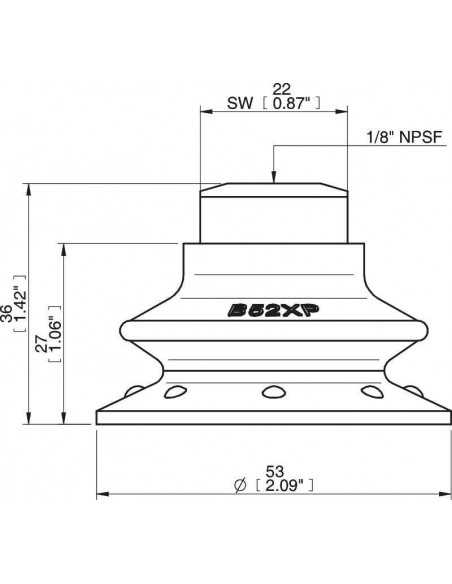 0205110 S.B52XP3060.NS18F.01 Suction Cup