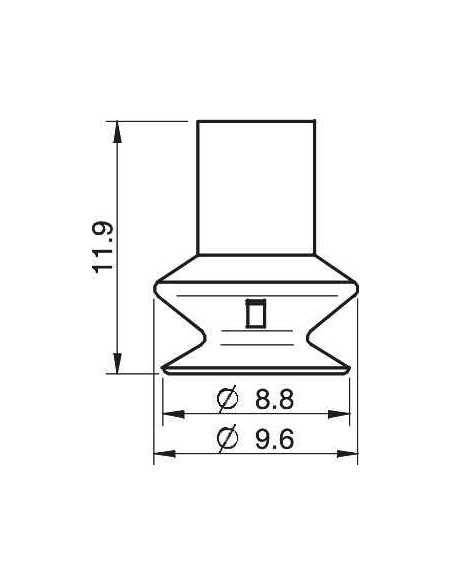 0200278 S.B8SF50.XXX.00 Suction cup B8.21