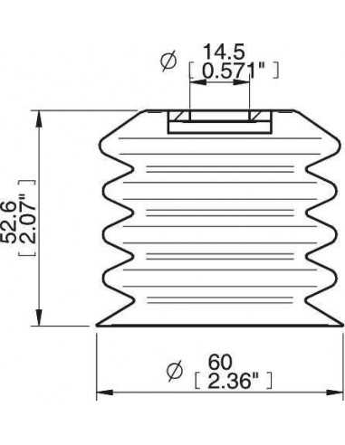 0206374 S.BBL60-2DS40.XXX.00 Suction cup detectable FCM