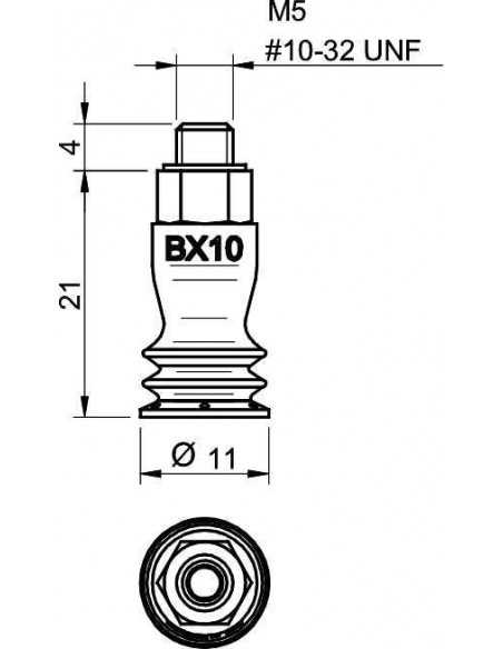 0122869 S.BX10P3060.MM5M.00 Suction Cup BX10P.4K.01AC