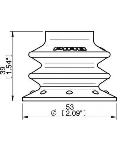 0107381 S.BX52P60.XXX.00 Suction cup BX52P.4E