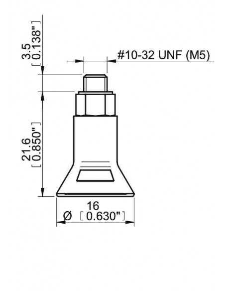 9909674 S.D15-2SF50.MM5M.00 Suction Cup