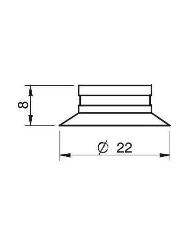 0200417 S.F20SF50.XXX.00 Suction cup F20.21