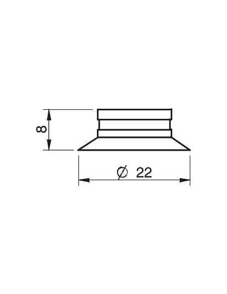 0200417 S.F20SF50.XXX.00 Suction cup F20.21