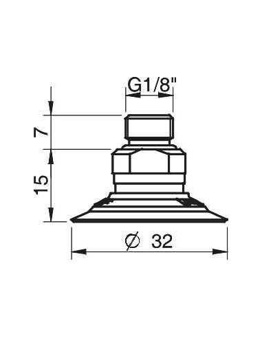 0101358 S.F30T81.G18M.01 Suction Cup