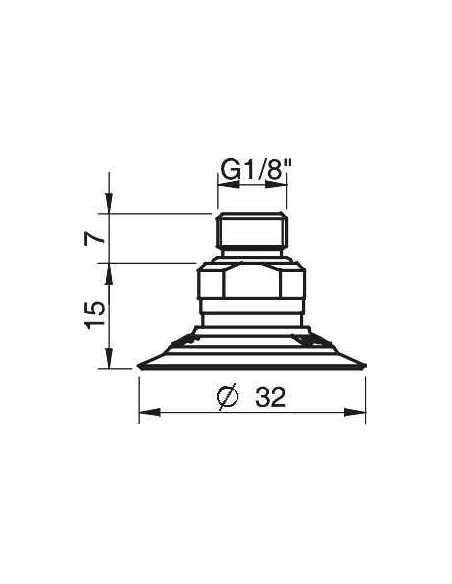 0101358 S.F30T81.G18M.01 Suction Cup