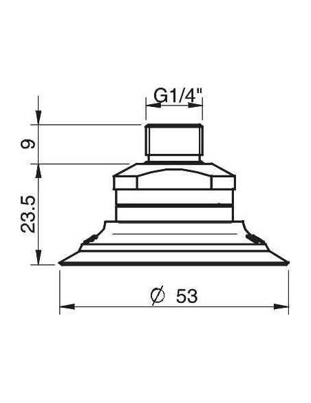 0101786 S.F50T81.G14M.01 TPU G1/4" male