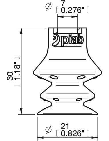 0206204 S.FBX20DS40.XXX.00 Suction cup detectable FCM