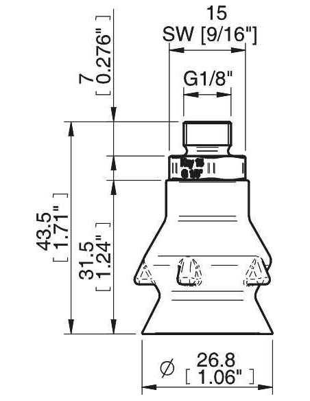 0207022 S.PD27DS40.G18MSS.00 Suction cup detectable FCM