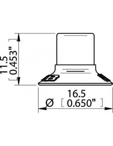 0128690 S.U15HN50.XXX.00 Suction Cup U15 HNBR