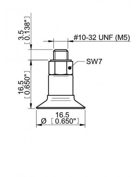 3150006S S.U15S50.MM5M.00 Suction cup U15.20.01AC