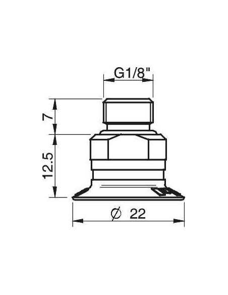 9909717 S.U20SF50.G18M.01 Suction Cup