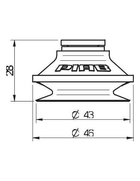 0101106 Suction cup B40 B40 SIL